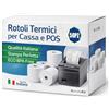 Kartoflak - Rotoli Termici 80 mm x 80 metri x 12mm Carta Termica BPA Free Omologata, Scontrini per Cassa Fiscale e Stampante termica, Qualità Italiana, Sale Scommesse, Farmacia (50)