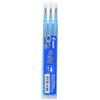 Pilot Frixion, ricarica penna roller con larghezza tratto 0,7 mm e inchiostro azzurro, confezione da 3 pezzi