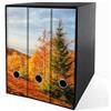 Shareprinting Set da 3 raccoglitori ad anelli - AUTUNNO (H34 cm con 2 anelli)