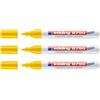 Edding Set di 3 pennarelli per pittura 8750 speciale per l'industria gialla, 2-4 mm