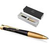 Parker - Penna a sfera Urban Twist, penna stilografica, con confezione regalo, inchiostro blu, personalizzabile con incisione, nero (Muted Black G.C.)