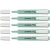 STABILO Set di 5 evidenziatori Swing Cool Pastel Edition - Tasto di Turchese