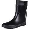 Asgard Women's Mid Calf Rain Boots Collar Gardening Boots Ultra Lightweight Portable Garden Shoes Black 41 (Size 10)