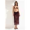 Calzedonia Pareo Lungo Animalier Marrone