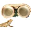 Generico GECKO Feeder, doppio di cibo per rettili - di cibo in resina di lucertola,Stazione di alimentazione dei rettili per lucertole, camaleonti, rane e piccoli animali domestici