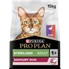 Purina Pro Plan Sterilised Savoury Duo Crocchette Gatto Anatra e Fegato 10kg