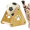 Generico Giocattolo Graffiatoio per Gatti | Palla Sisal Tiragraffi,Ruota Esercizio Verticale Design Pallone da Calcio per Unghie Area Rilassamento Cuccioli di Animali Razza Grande Media Piccola
