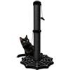 PuzzlePaw Tiragraffi gotico per gatti con ragno, giocattoli pendenti per gatti da interni, tiragraffi per gatti di Halloween, centro giochi per gatti, torre per gatti con base a ragnatela, nero