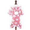SMALLLEE_LUCKY_STORE - Pigiama con cappuccio in pile super morbido per cani di piccola taglia gatti stelle pullover per ragazzo ragazza caldo invernale uccioli vestiti, rosa S