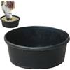 Generic Ciotola per mangime per bestiame, ciotola in gomma da 4 l, contenitore per acqua per il bagno della polvere, per fattoria all'aperto, ranch, piccoli animali, cani, polli, anatre, capre