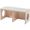 Generisch Hamster 2 Chamber Tunnel House - 9,84 pollici Hamster Tunnel Shelter | Wood Pet Hideouť - Wooden Small Animal House with Two Chambers Easy Clean Nesting Rest Play Habitat Use