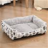 Hixingo Cuccia Cane e Gatto Interno di Peluche, Lettino Cuscino per Cani e Gatti Morbido Lavabile per Grande Medio Piccolo Animali (Gatto,L (60x45cm))