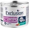 Generico Exclusion Hypoallergenic all breeds per cani adulti di tutte le taglie, gusto CERVO e PATATE, ipoallergenico | 6 scatolette da 200 grammi l'una.