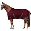 Horses, Coperta da Paddock per Cavallo Turnout 200 gr, Impermeabile, Imbottita, Resistente, con Cinghie ad Incrocio, Bordeaux 155 cm