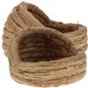 BUGUUYO 2 Pezzi Nido Intrecciato per Galline Ovaiole in Paglia Casa per Dormire Animali Domestici Pollaio Letto Naturale
