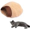 VANZACK Cuccia per Gatti Sacco A Pelo per Gatti per Gattini 60x50x16 Cm Marrone