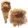 Oldmoom Criniera da leone per gatto, divertente costume di Halloween, copricapo realistico con orecchie regolabili, per cosplay, coniglietto e gattino