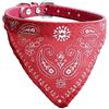 Newtensina Bandana del cane del cane di modo Collare del cane del collare del ragazzo Bandana del cotone del Bandana mezzo con il collare per i cani