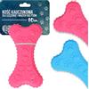 Domee Giocattolo di gomma per cuccioli di osso giocattolo massaggiagengive per cani 10 cm rosa con alette pulizia dei denti insetto apprendimento apprendimento apprendimento durevole masticare morso