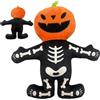Generico Giocattolo Cane S Squeaky - 23x22cm Scheletro Giocattolo Cagnolino Squeaky Mordicchio - Peluche Interattivo Morbido per Auto Viaggio Giardino Parco Casa Halloween