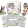 PurifyLogix PuraMax - Confezione da 12 filtri per lettiera autopulente per Gatti PuraMax, filtri a Carbone Attivo Naturale, Ricambio per lettiera Automatica