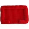 Hixingo Cuccia Cane Interno Taglia Grande Media Piccola, Cuccia Gatto Interno di Peluche Cuscino Cane Sfoderabile e Lavabile Morbido Peluche Cuscino per Cani (M60 Rosso,L)