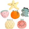 Generico Plush Hedgehog Toys - 6-Piece Interactive Pet Set, Cute Tiny Animal Biting and Playing Supplies, Soft Enrichment Toys | Multi-Purpose Cage Accessories Small Animals, Use for Chinchillas Rabbits