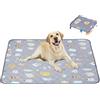 Mateju Tappetini Igienici per Cani 1 Pezzo Riutilizzabile Tappetini Cane Cuscinetti per Addestramento Cuccioli Tappetino da Allenamento Lavabili per Gatti, Cani, Conigli (90x100cm,Grigio)