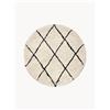 Westwing Collection Tappeto rotondo a pelo lungo fatto a mano Naima -