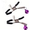 CSCLI 1 paio di clip metalliche con campane, clip metalliche a pressione regolabile in acciaio inox non perforanti clip decorative ad anello per giocattoli di intrattenimento