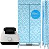 SweAtz Armadio Elettrico Casa Appartamenti Viaggi Asciugatrice per Camper Asciugatrice Elettrica Pieghevole a Due Livelli 1200W Efficiente Asciugatrice Silenziosa Portatile per Interni Grande Capac