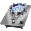 Generico Cucina A Gas In Acciaio Inossidabile, Piano Cottura A Gas Da 7,2 KW Con 1 Bruciatore,Con Protezione Contro Lo Spegnimento Della Fiamma E Timer(NG)