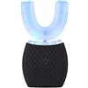 Mayeec Spazzolino ad Ultrasuoni, Elettrico con Timer e Ricarica Wireless, Nero, 1