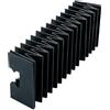 FOELANNE Copertura antipolvere telescopica flessibile, Soffietto parapolvere for guida lineare HGR for guide da 15-45 mm in diverse lunghezze(For HGR20,1700mm)