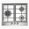 EAS ELECTRIC SMART TECHNOLOGY | EMH363GBNX | Fornello a gas | Colore Inox | 60 cm | 3 fuochi | Gas butano e gas naturale | Auto-accensione | Fuoco a tripla fiamma