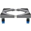RPXHZLKTM Base regolabile, Supporto for lavatrice regolabile 42-60 cm Lunghezza 11 Altezza 4/8/12 gambe e ruote Opzioni(4 Wheels,11cm)