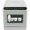 HHEMSTD Lavastoviglie da tavolo, mini lavastoviglie, 1100 W, con serbatoio dell'acqua da 6 l, 4 modalità di lavaggio, asciugatura ad aria calda, senza installazione per casa e camper