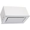 Gurari 217 PRIME + tubo flessibile- Cappa aspirante da incasso, 52 cm vetro bianco, 3 livelli, 1000 m³/h, cappa da incasso, cappa di scarico, telecomando