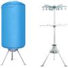 Generic Stendibiancheria riscaldato con coperchio, stendibiancheria elettrico pieghevole a 2 livelli da 1000 W, asciugatrice portatile con capacità di 10 kg, timer da 180 minuti con spegnimento automatico