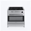 GURARI Fornello a induzione con forno elettrico 90 cm GCH E 913 X acciaio inox Range Coocker con 5 zone a induzione (2 zone flessibili)
