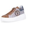 Ebarrito Sneaker patchwork in pelle con zeppa 5,5 cm
