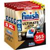 Finish Ultimate PLUS Infinity Shine Pastiglie Lavastoviglie, 365 Capsule, per Lavastoviglie con Scudo Protettivo contro lo Sporco e i Residui Incrostati