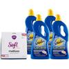 FEI FAN La Cera, Facile Pavimenti, Barriera Protettiva 3in1. Più Brillantezza, Più Protezione, Pulito Più a Lungo. Autolucidante e Antiscivolo 725ml (2 Flaconi) + Panno SOFT In Microfibra