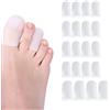 TFSYLISA 20 Pezzi Protezione Dita Piedi,Cappucci Copri Dita in Gel,Protezione Alluce in Silicone Per Alleviare il Dolore al Piede Calli Vesciche