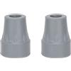 YUYTE Cuscinetto per Canna con Punta per Bastone Passeggio in Gomma, 2 Pezzi Punte per Stampella Sostituzione Diametro Interno 19 Mm Accessori per Bastone Passeggio per Stampella