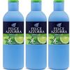 MENDOSA Felce Azzurra Fresco Bagnoschiuma, Bergamotto e Fiori di Cedro, Set di 3 Flaconi da 650ml