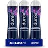 Durex Eternal Connection, Lubrificante Sessuale Intimo, Gel Adatto per Rapporti Intimi e Sesso Anale, 3x100 ml