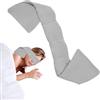 Generisch Maschera ponderata per gli occhi, copertura rilassante per gli occhi, maschera da viaggio con perle e cotone, tessuto delicato sulla pelle, peso 270 g, lunghezza 70 cm, compatta per il treno e l'uso