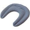 Giraffenland Cuscinetto termico ricurvo e diviso en 2 compartimenti - blu e bianco a quadri - semi di uva - Cuscino termico cervicale, terapia caldo e freddo