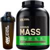 Optimum Nutrition Serious Mass Gainer Proteine Whey in Polvere per Aumentare la Massa Muscolare con Vitamine e Creatina Glutammina Gusto Cioccolato 2,73kg 8 Porzioni + SHAKER